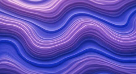 Naklejka premium Abstract Purple and Lavender Wave Background Swirling Fluid Design Digital Art Modern Texture