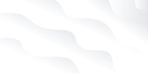 Abstract white and gray color, modern design stripes background with geometric round shape. Vector illustration.