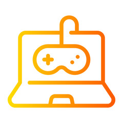 Fototapeta premium video controller gradient icon