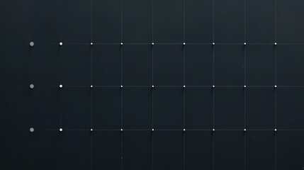 Dark Grid with Metallic Dots Background.