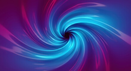 Abstract Swirling Vortex Purple and Blue Neon Lights Dynamic Energy Background