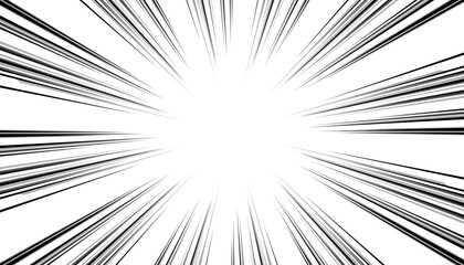 Obraz premium Manga comic background vector design zoom effect