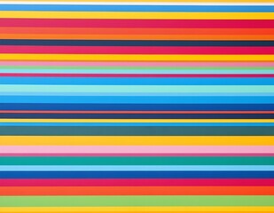 subject standing at the bottom of the frame, looking up with wonder, colorful lines of varying shades and thickness creating a vibrant background