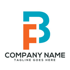 Initial FB or BF creative, Modern, and Elegant Vector Logo Design Templates for businesses