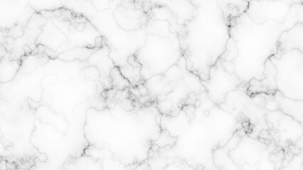 White Marble Background with Soft Gray Veins