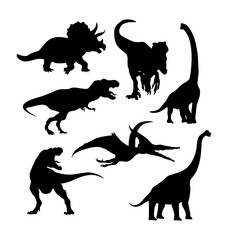 dinosaur silhouette image collection