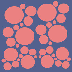 abstract background with circles, Seamless Pattern circle pink Blue