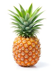 ripe-pineapple-isolated-on-white backgound