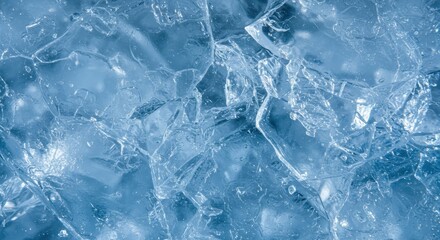 Obraz premium Abstract Blue Ice Texture Cool Background Image