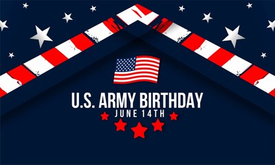U.S. Army Birthday , vektor background banner
