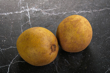 Sweet exotic tropical fruit - Sapodilla