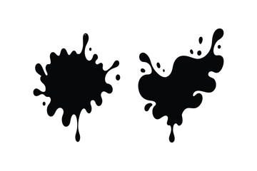 Surreal Ink Splash Merging in Mid Air on White Background