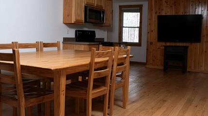 Rustic Cabin Dining Area.