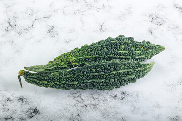 Raw green exotic Bitter melon