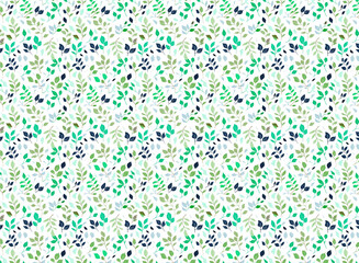 Beautiful seamless patterns featuring floral blossoms, delicate wildflowers, leafy vines, and cute orange birds. Perfect for wallpapers, fabric prints, stationery, and digital backgrounds.