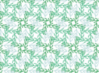 Seamless Autumn Floral Background with Falling Leaves, Dried Flowers and Warm Seasonal Colors