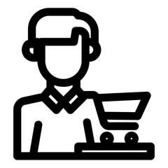 Salesman icon