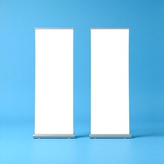 Modern and clean roll up banner mockup.