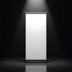 Modern and clean roll up banner mockup.