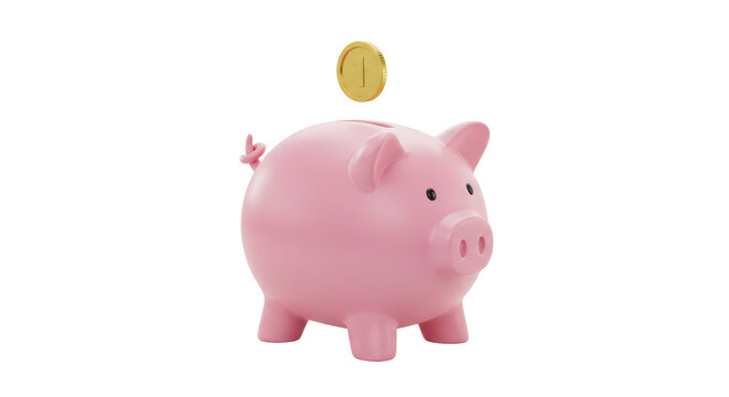 Isolated Piggy Bank