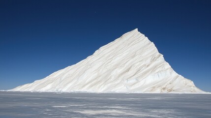 Antarctic Iceberg with Clear Sky.