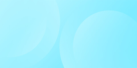 Minimalist banner background, pastel colorful, Light Blue gradations. Circle effect style geometric, abstract background. Vector Illustration