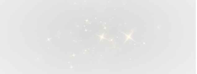 Bright PNG card with golden glitter, sparkle, glow and flare, snow particle motion, abstract magic background, christmas celebration with isolated star, shine, texture, confetti and festive design

