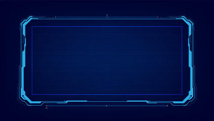 Plakat Abstract hud ui gui future futuristic screen system virtual design