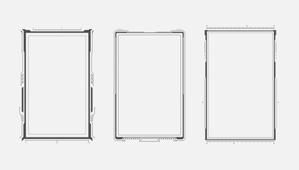 abstract hi tech futuristic template design layout background © Panuwat