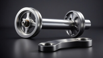 Obraz premium dumbbell on black
