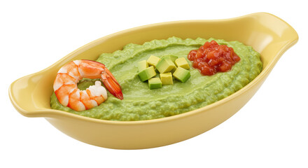 Isolated Shrimp Guacamole