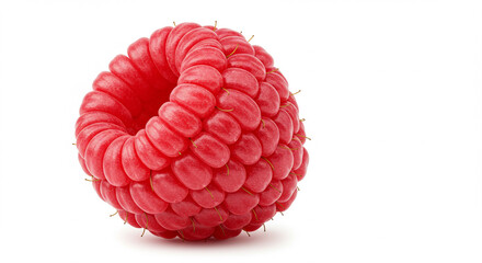 Close-Up of Fresh Red Raspberries