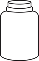Jar Outline Vector