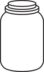 Jar Outline Vector