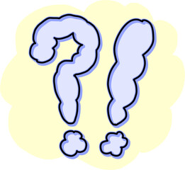 물음표 느낌표 삽화