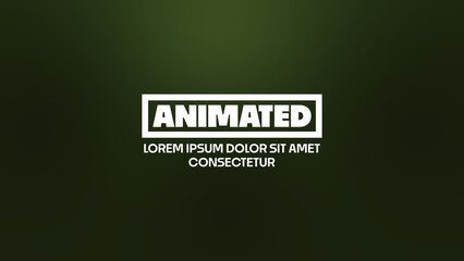 Animated Typography