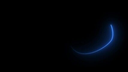 neon curve line modern motion design black background.Neon Light Trails Abstract Background. - Powered by Adobe