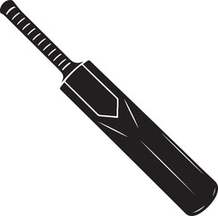 crossed cricket bat and ball icon set isolated on white background