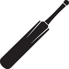 crossed cricket bat and ball icon set isolated on white background
