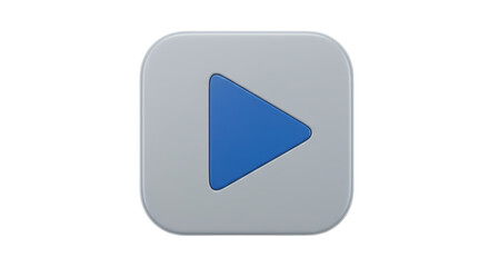 Isolated Play Button