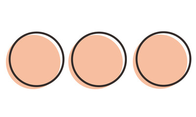 Minimalist Abstract Circle Forms in Outline Style with Aesthetic Appeal