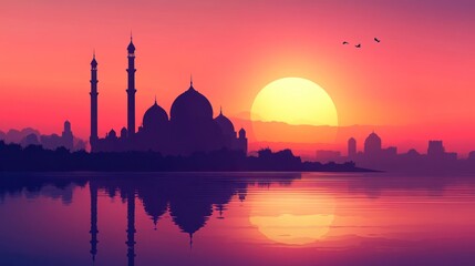 Fototapeta premium Sunset Mosque