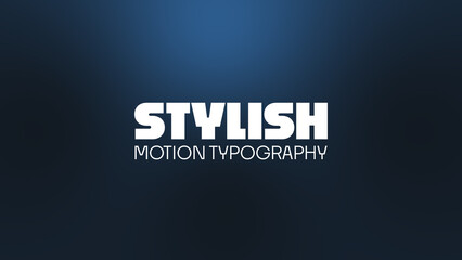 Stylish Motion Typography