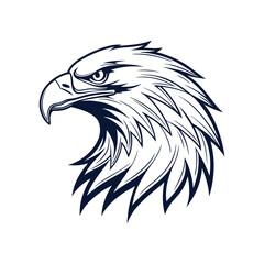 Obraz premium eagle head vector illustration