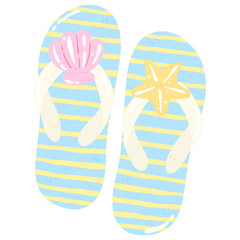 flip flops vector illustration