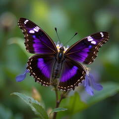 Obraz premium butterfly Apatura iris purple emperor