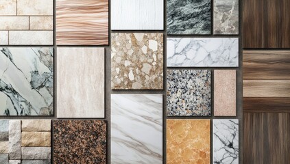 Assorted tile and stone samples