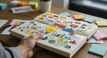 Innovative Ideas & Brainstorming Visualizing Creative Concepts and Strategic Planning through Sketching and Note-Taking