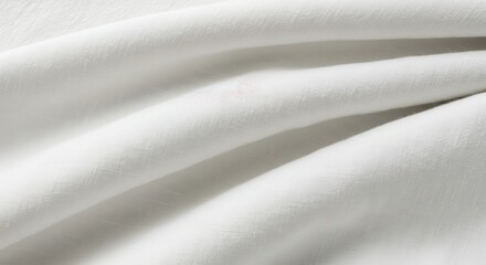 Luxurious White Linen Fabric Texture Smooth, Soft, and Elegant Drape