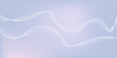 Abstract grey background with dynamic glowing wavy lines.